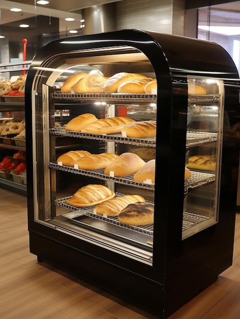 Zdjęcie komercyjne piecy chlebowe ze szklanymi drzwiami