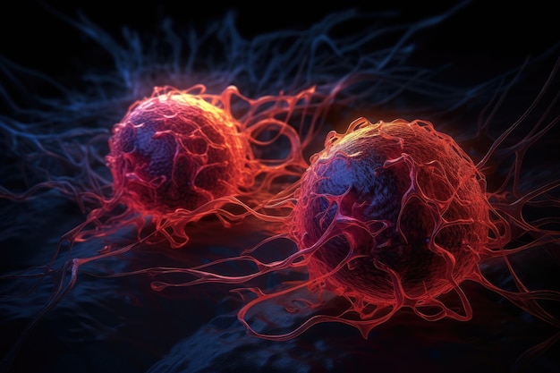 Komórka nowotworowa Badania onkologiczne struktura mutacja komórka somatyczna organizmu predyspozycje genetyczne Nowotwory choroba nowotworowa nowotwór złośliwy Niebezpieczeństwo strach przed nieznanym