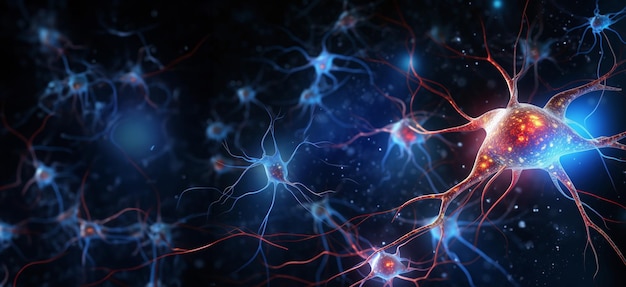 komórki neuronowe w mózgu w stylu zawartego chaosu kafenol rozwijający ar 12485