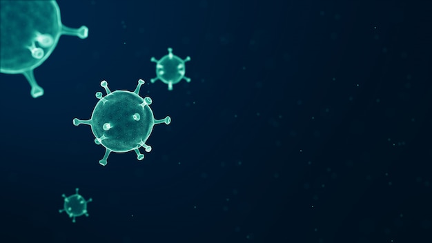 Komórki Wirusa Przepływające Pojęcie Wybuchu Choroby Wirusowej
