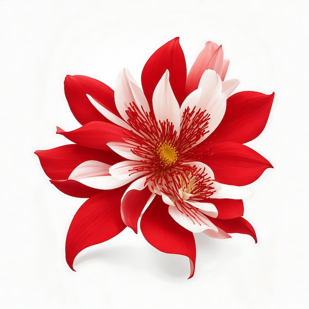 Kompilacja logo kwiatów wektorowych Crimson Crests Majestic