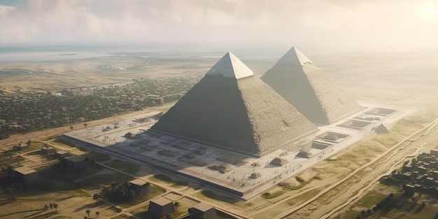 Kompleks Piramid w Gizie, zwany także Nekropolią, znajduje się na płaskowyżu w Wielkim Kairze w Egipcie