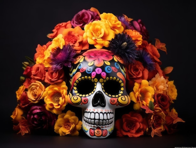 Kompozycja Day of the Dead z miejscem na kopię