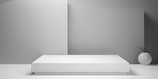 Kompozycja do prezentacji produktu Minimalistyczne podium do prezentacji obiektu Stworzone przy użyciu generatywnych narzędzi AI