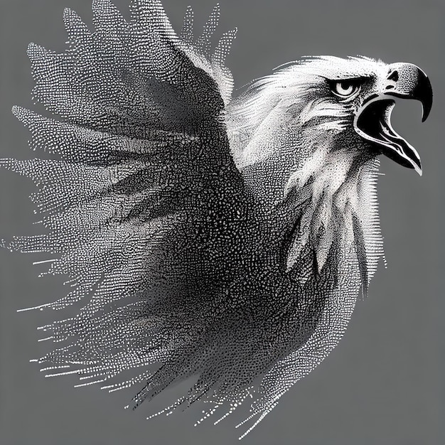 Kompozycja ilustracji wektorowej cząstek orła