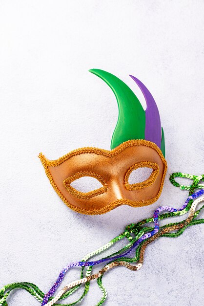 Kompozycja Mardi Gras Z Maską Karnawałową