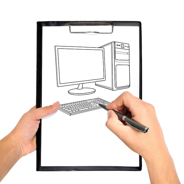 Zdjęcie komputer do rysowania
