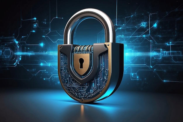 Koncepcja bezpieczeństwa cybernetycznego Cyfrowy zamek do systemu obliczeniowego Ochrona danych osobowych