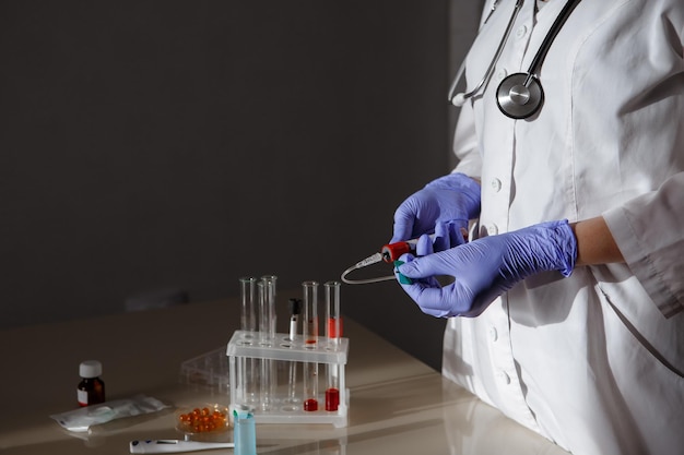 Koncepcja biologii chemia HIV hematologia i laboratorium bezpieczeństwa sprzętu medycznego