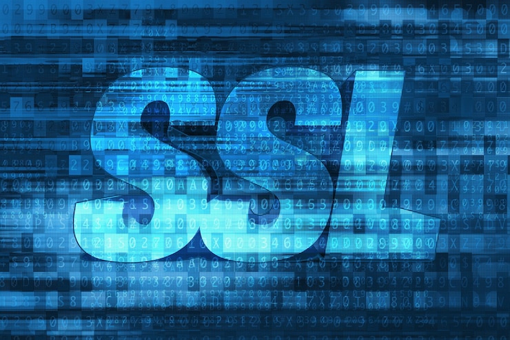 Zdjęcie koncepcja certyfikatu ssl