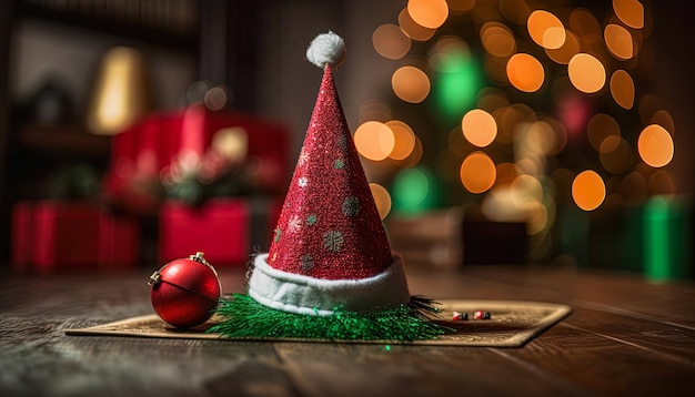 Koncepcja dekoracji świątecznych Szablon tła lub baner na Boże Narodzenie