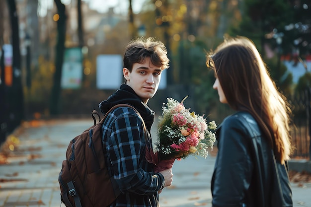 Koncepcja Dnia Świętego Walentynki dla młodej pary