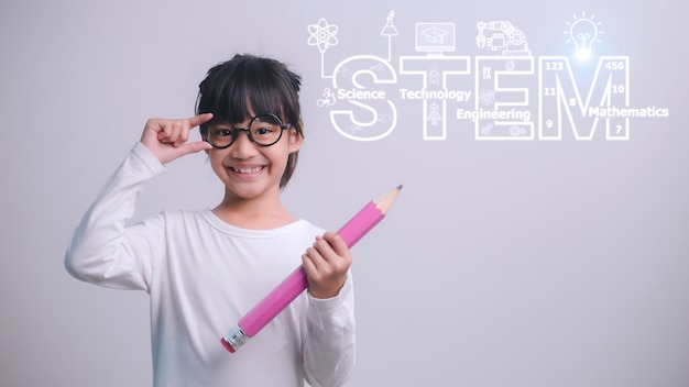 Koncepcja edukacji STEM STEM Nauka Technologia Inżynieria Matematyka SciTech Tech Koncepcja edukacji