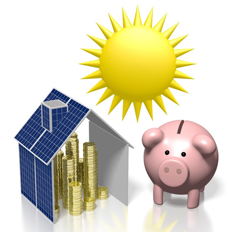 Zdjęcie koncepcja energii słonecznej słońca