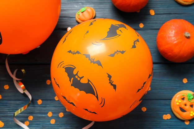 Koncepcja Halloweenowego Nastroju Balony Wibrujące Na Halloween