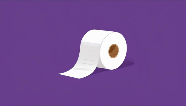 Koncepcja higieny toalet Flat Style Toilet Paper Icon