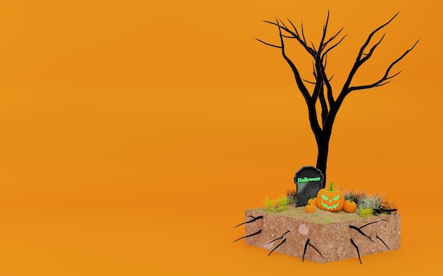 Koncepcja Ilustracji 3d Na Halloween