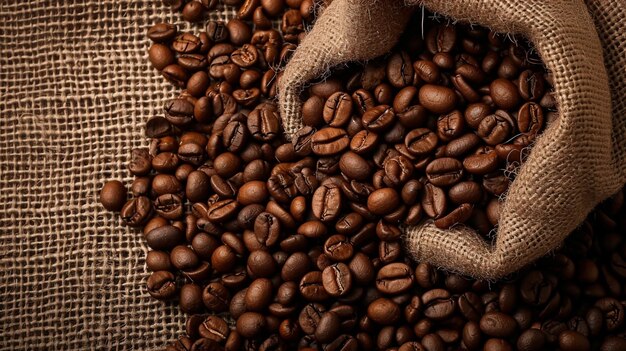 Koncepcja kawy z ziaren kawy Ai Generative
