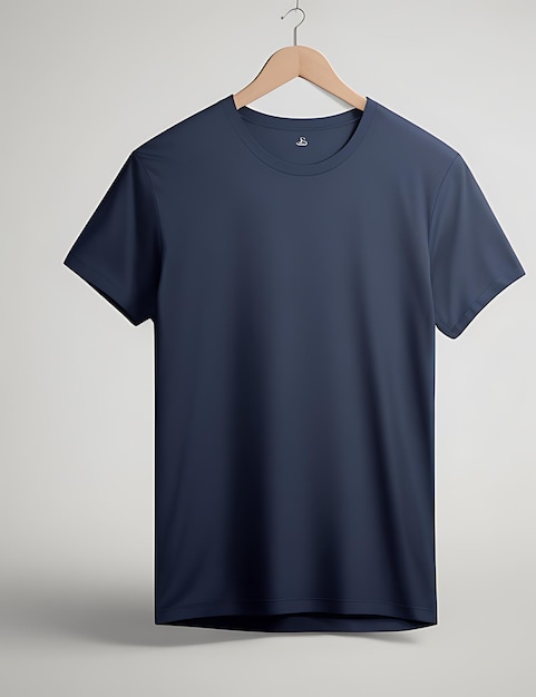 koncepcja makiety czystej niebieskiej koszulki z zwykłym ubraniem