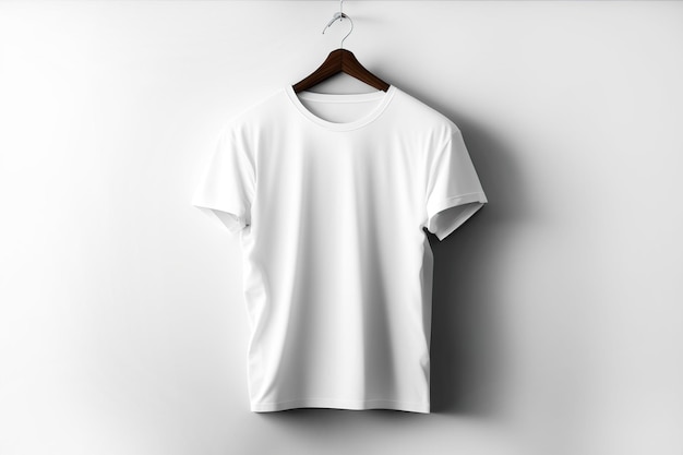 Koncepcja makiety koszuli z prostą odzieżą Generatywna ilustracja AI