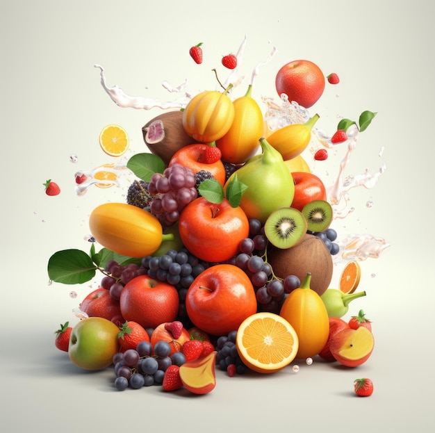 Koncepcja mieszanki owocowej Asortyment świeżych owoców