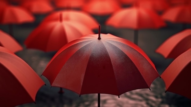 Koncepcja ochrony czerwonego parasola Generatywne ai