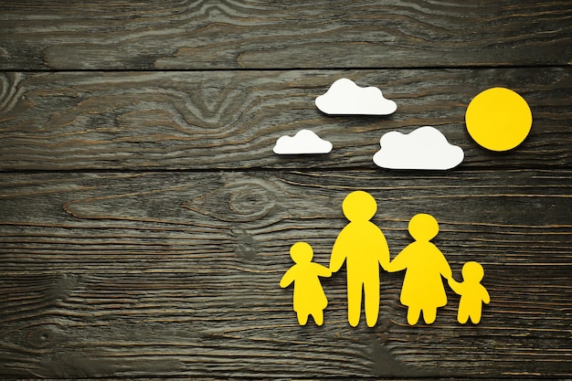 Zdjęcie koncepcja ochrony rodziny rodziny prawa rodziny rodzina zdrowie