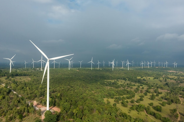 Koncepcja odnawialnych źródeł energii zielona energia Innowacyjna turbina wiatrowa Zrównoważony
