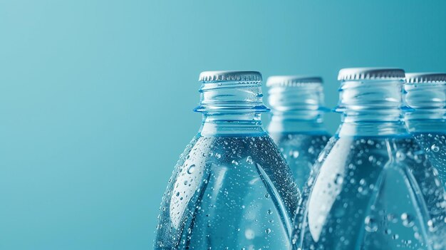 Koncepcja plastikowej butelki z wodą na Dzień Ziemi