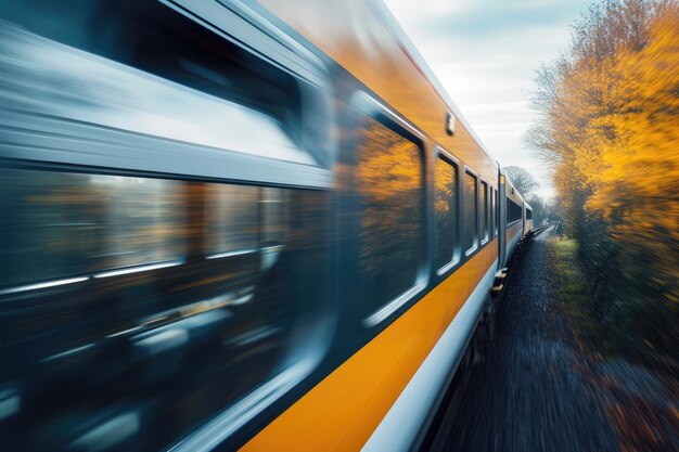 Koncepcja podróży kolejowych i transportu Idyl podróżowania w atmosferze kolei