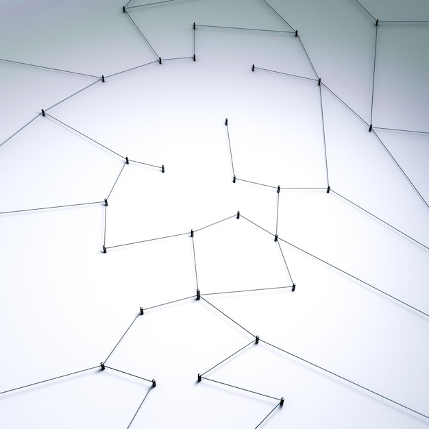 Zdjęcie koncepcja połączenia sieć technologii cyfrowej renderowanie 3d