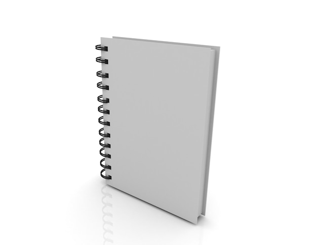 Koncepcja pustej okładki notebooka