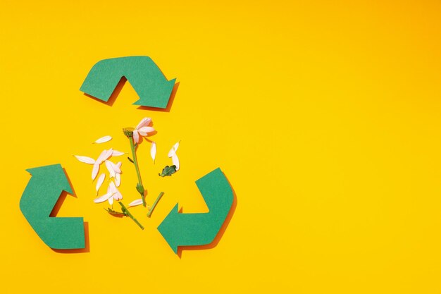 Zdjęcie koncepcja ratowania świata i recyklingu
