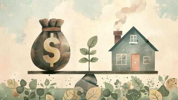 Koncepcja równowagi finansowej między kosztami posiadania domu a wzrostem gospodarczym