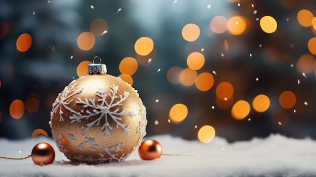 Koncepcja świąt Bożego Narodzenia i Nowego Roku Elegantne piłki świąteczne z elementami dekoracyjnymi na luksus
