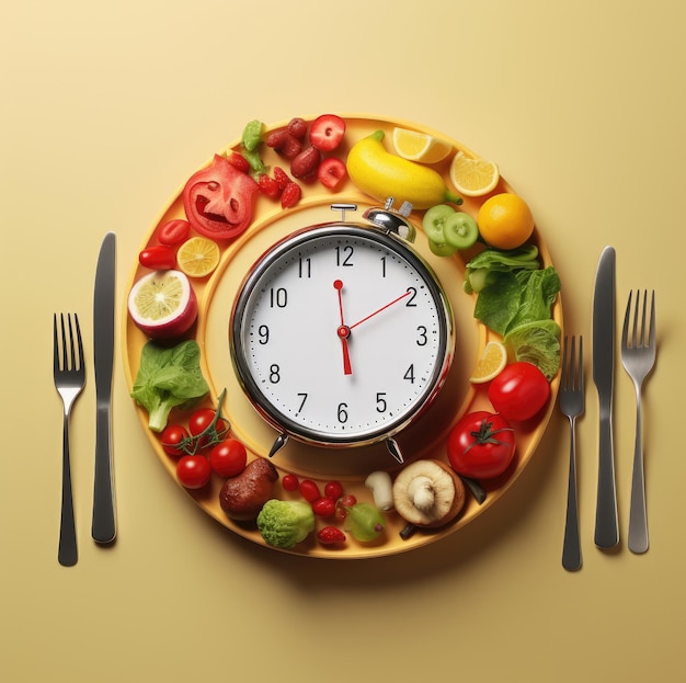 Koncepcja szybkiej diety Asortyment warzyw i owoców