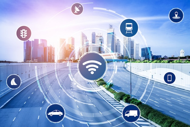 Koncepcja technologii inteligentnego transportu dla przyszłego ruchu samochodowego na drogach