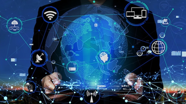 Koncepcja technologii komunikacji 5G sieci internetowej