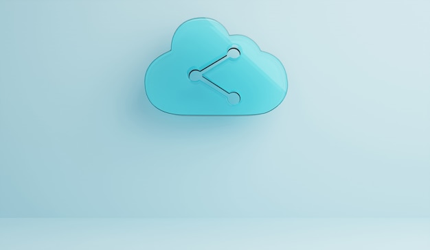 Zdjęcie koncepcja technologii przechowywania w chmurze