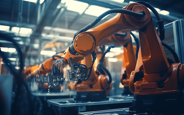 Koncepcja technologii przemysłowej Automatyzacja fabryki Inteligentna fabryka PRZEMYSŁ 40