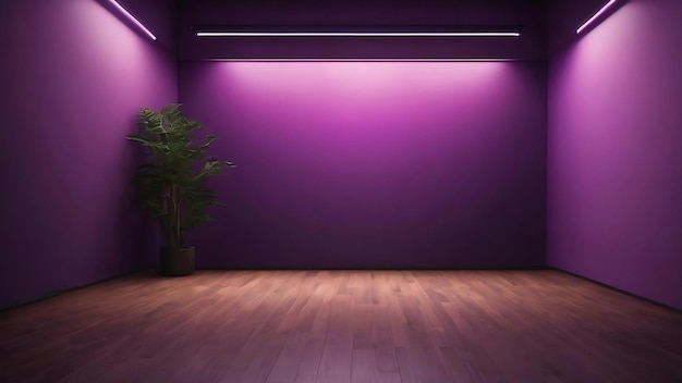 Koncepcja tła studia ciemny gradient fioletowy tło pokoju studia dla produktu