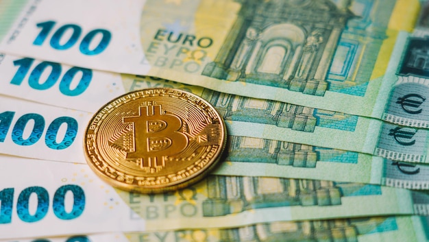 Koncepcja wymiany bitcoinów na euro