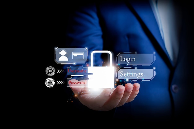 Koncepcje cyberbezpieczeństwa i ochrony danych technologia internetowa Prywatność danych.