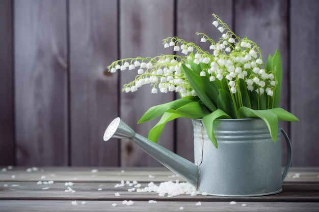 Konewka z doliną lilii Roślina naturalna Generuj sztuczną inteligencję