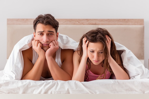 Konflikt rodzinny z mężem w łóżku