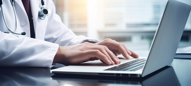Konsultacje medyczne online Lekarz w pracy