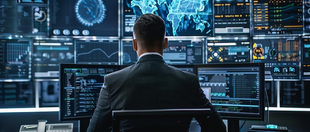 Konsultant ds. bezpieczeństwa cybernetycznego analizuje zagrożenia