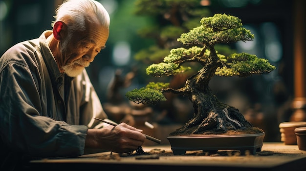 Kontemplacyjny japoński artyzm Bonsai