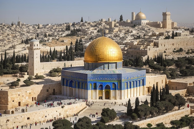 kopuła skały meczet al-Aqsa starożytne miasto jerozolimy