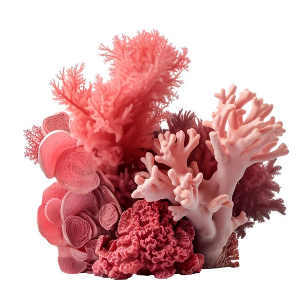 Zdjęcie koralowiec oceaniczny odizolowany na białym tle
